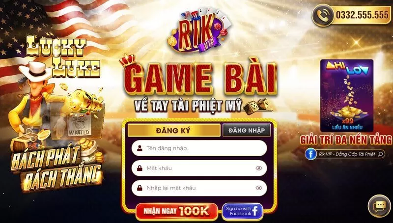 Khuyến m&atilde;i Rikvip 100k ch&agrave;o mừng khi tạo th&agrave;nh c&ocirc;ng t&agrave;i khoản mới